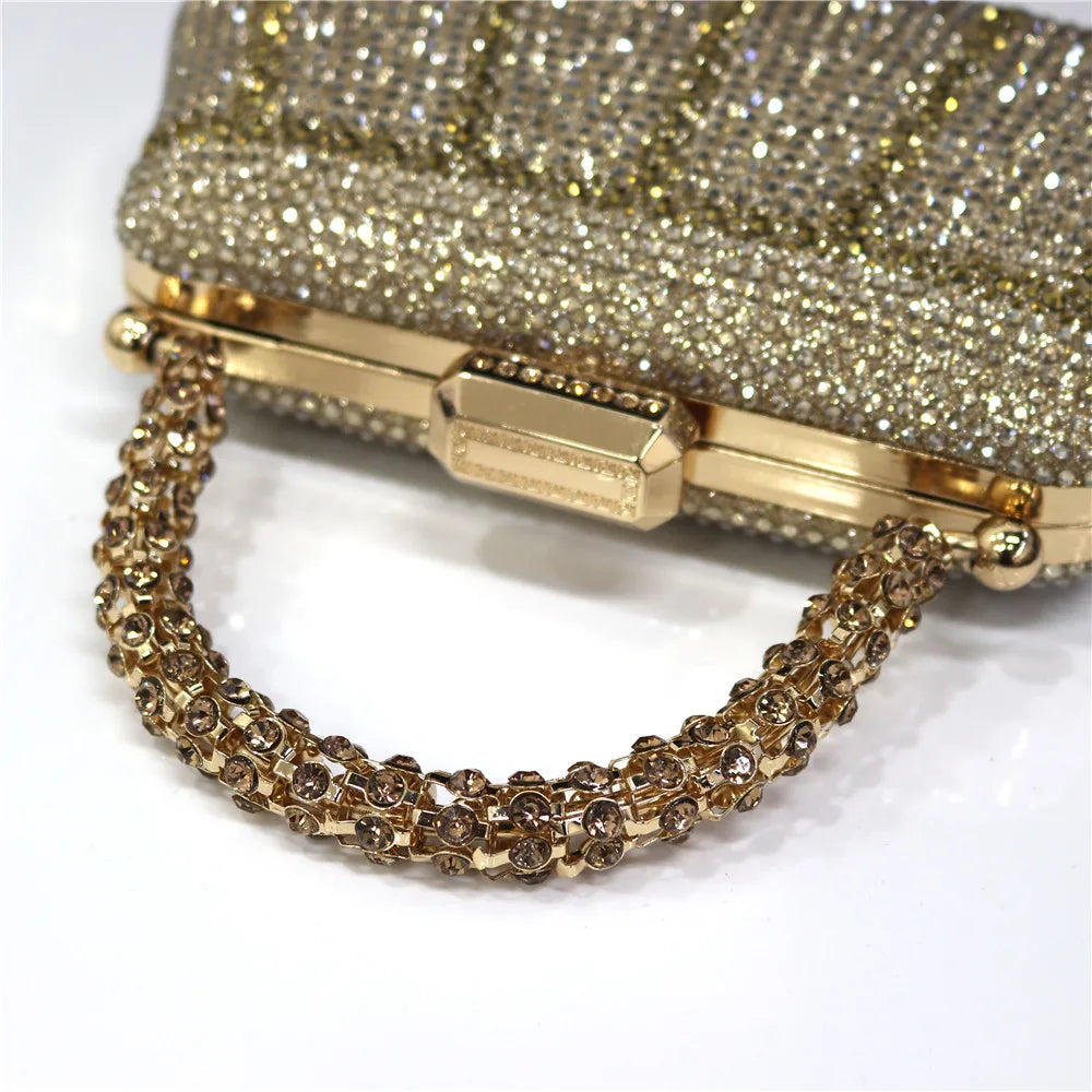 Luxury Rhinestone Evening Clutch Bag