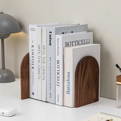 Natural Wooden Bookends