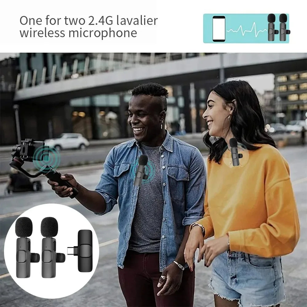 2.4GHz Wireless Lavalier Microphone Kit