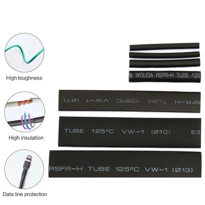 127PCS Heat Shrink Tubing Assortment Kit