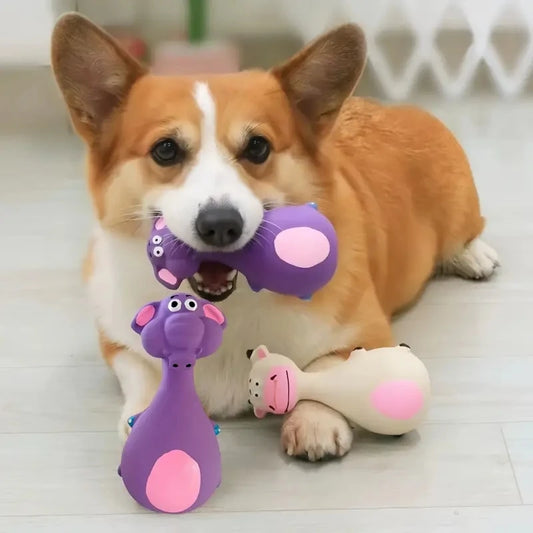 Soft Rubber Squeaky Dog Toy