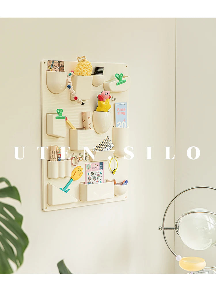 Wall-Mounted Modular Storage Organiser Board