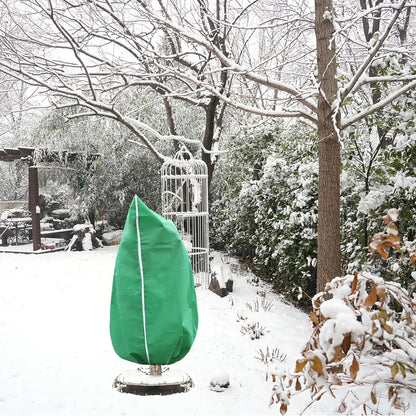 Winter Plant Frost Protection Cover with Drawstring