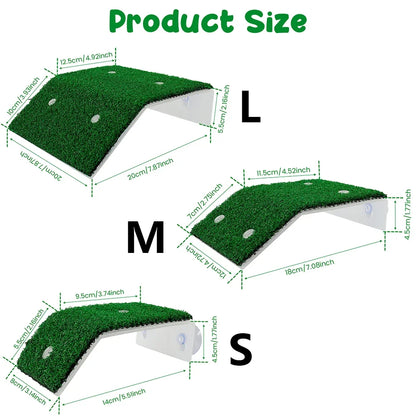Turtle Basking Platform with Grass Ramp