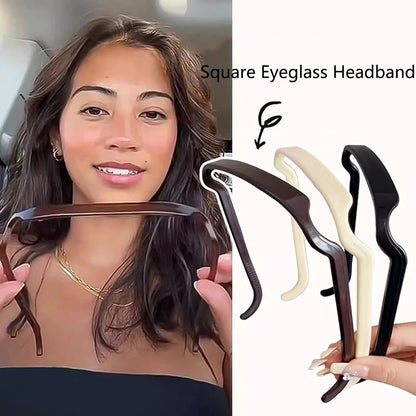 Square Glasses Hair Headband Clips