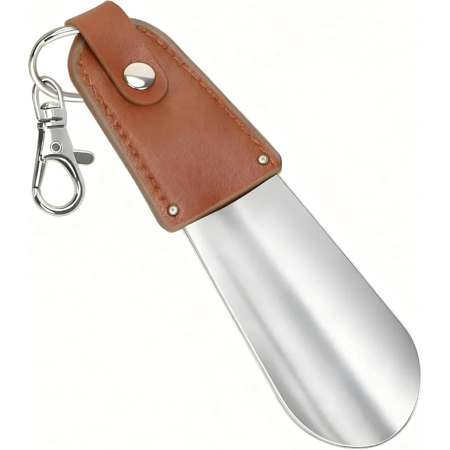Portable Stainless Steel Shoe Horn Keychain