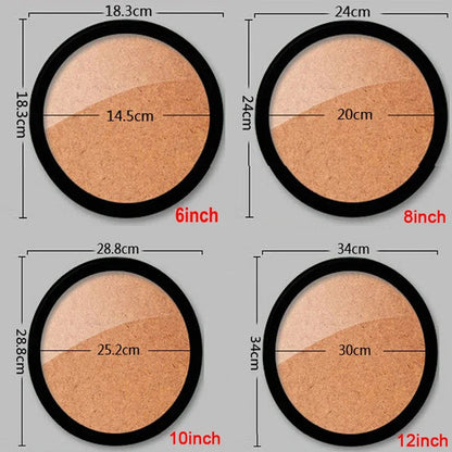 Round Wooden Wall Hanging Photo Frame