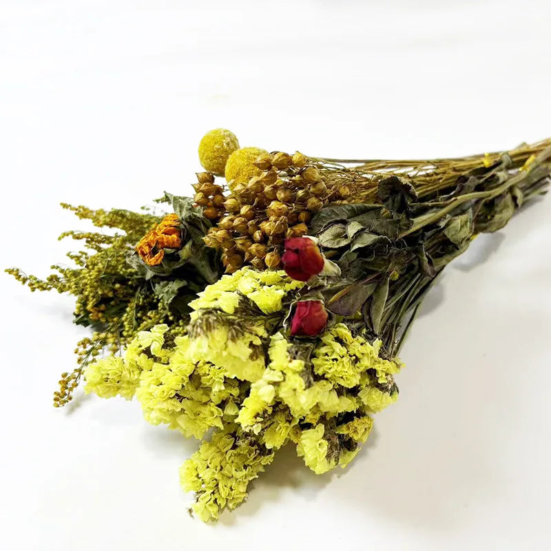 Natural Dried Flower Habitat Decor for Small Pets