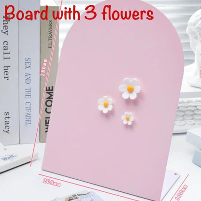 Desktop Magnetic Message Board with Storage Shelf