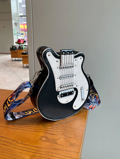 Guitar Shape Crossbody Shoulder Bag