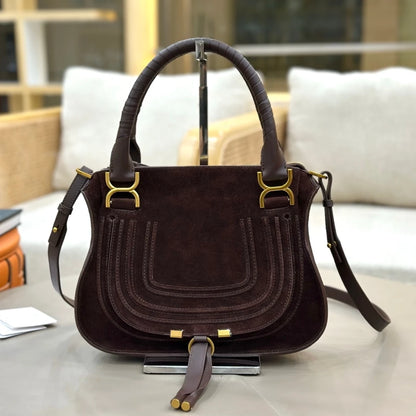 Vintage Genuine Leather Saddle Crossbody Bag for Women