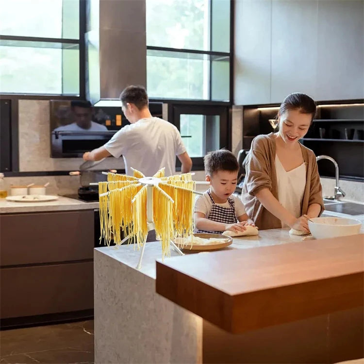 Collapsible Pasta Drying Rack with 10 Arms