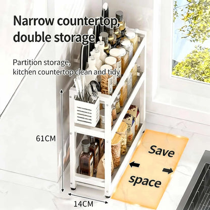Wall-Mounted Kitchen Storage Shelf