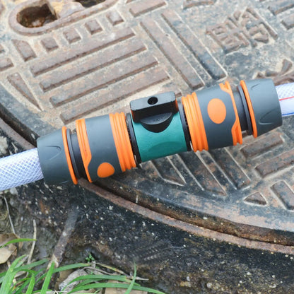 2-Way Garden Hose Splitter with Shut-Off Valve