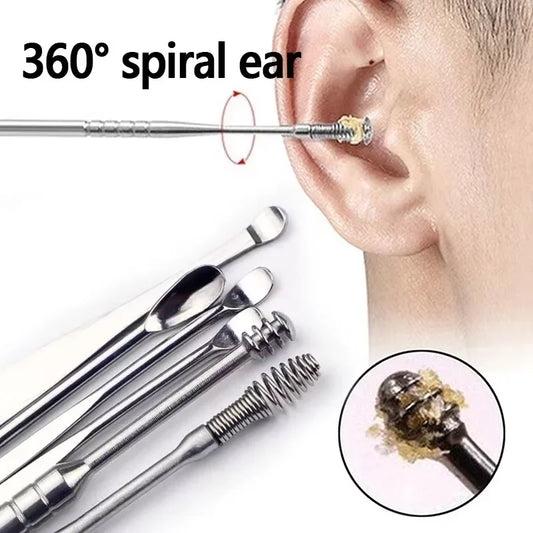 Stainless Steel Ear Wax Cleaner Set
