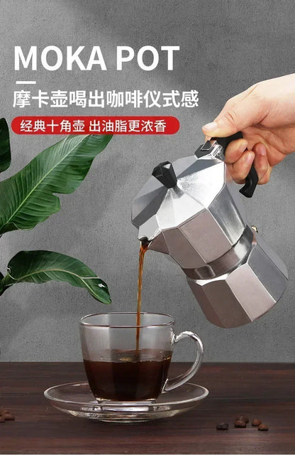 Classic Aluminum Moka Pot Espresso Maker