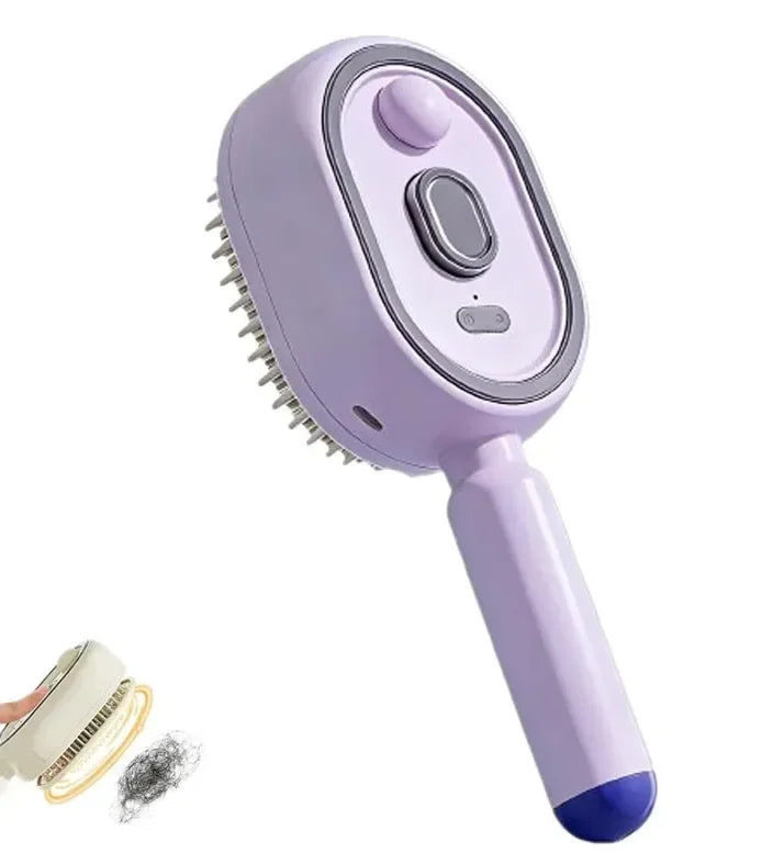 Electric Self-Cleaning Mist Hair Brush