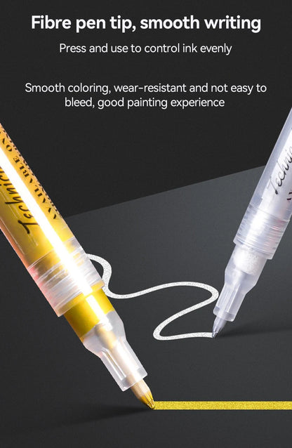 Metallic Acrylic Paint Marker Pens Set