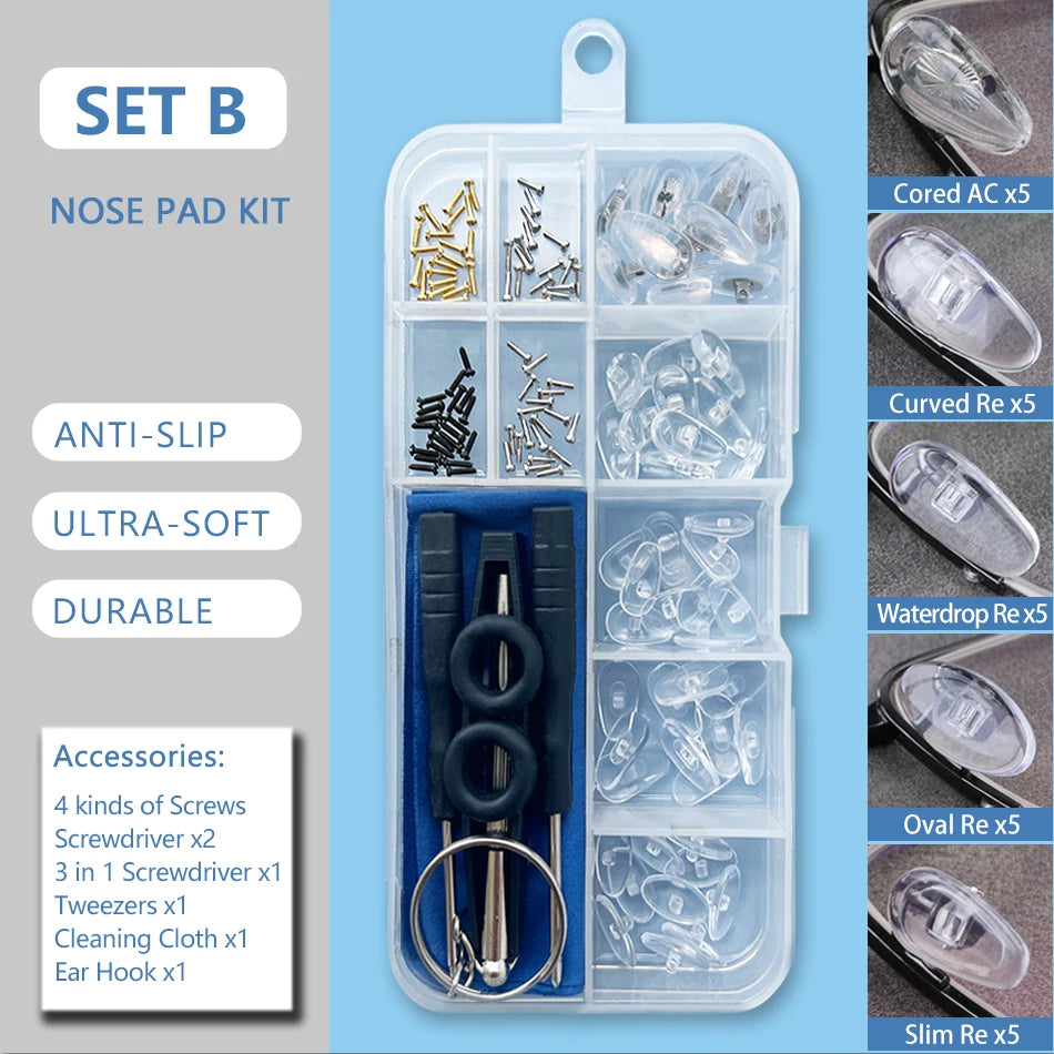 COLOUR_MAX  Silicone Nose Pads For Eyeglasses