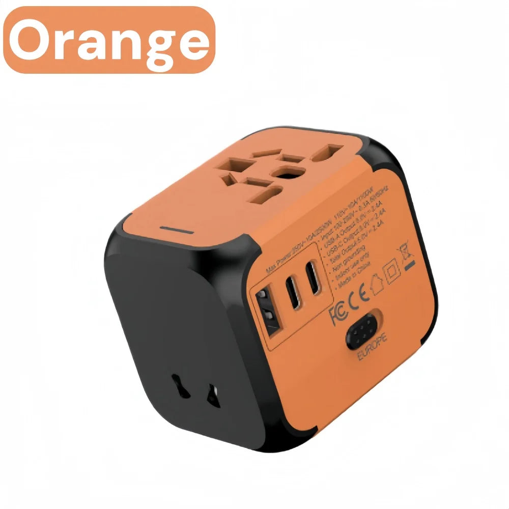 Universal Travel Adapter with 2 USB & USB-C Ports