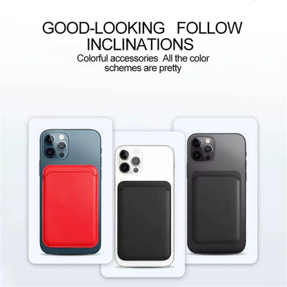 Magnetic Leather Wallet Case for iPhone