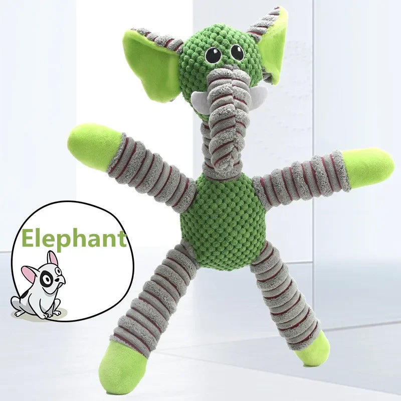 Animal Plush Squeaky Dog Toy