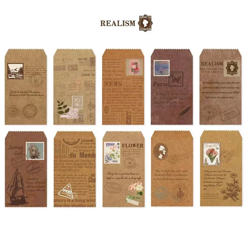 Cute Pattern Paper Envelope Set