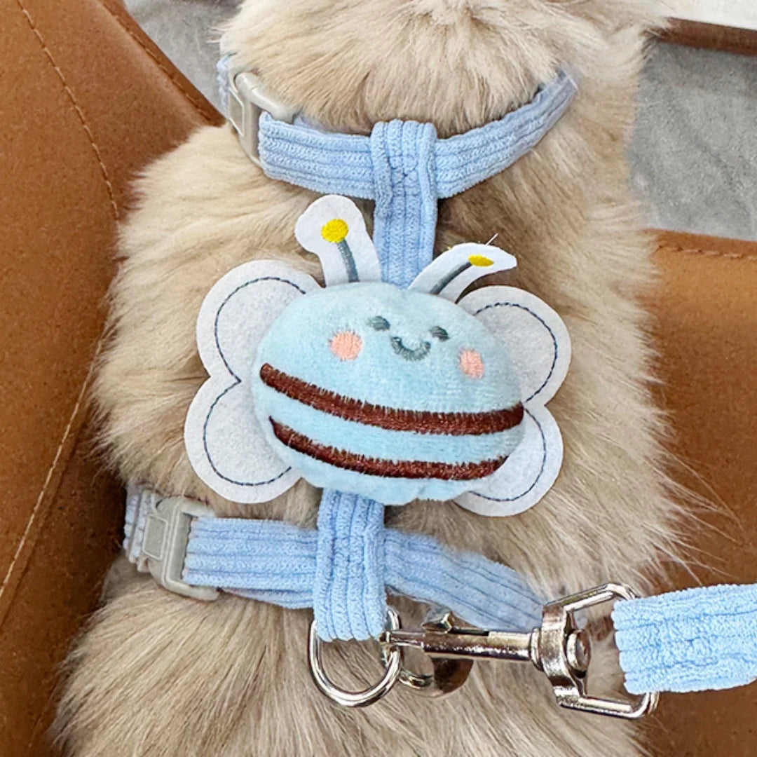 Escape-Proof Adjustable Cat Harness & Lead Set