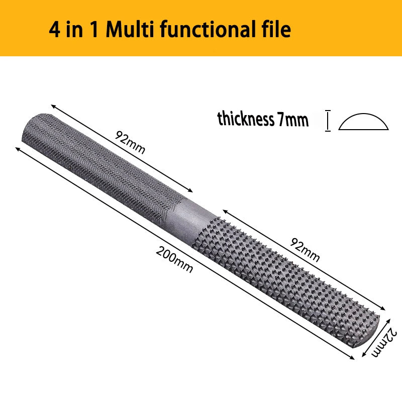4-in-1 Wood Rasp File Tool