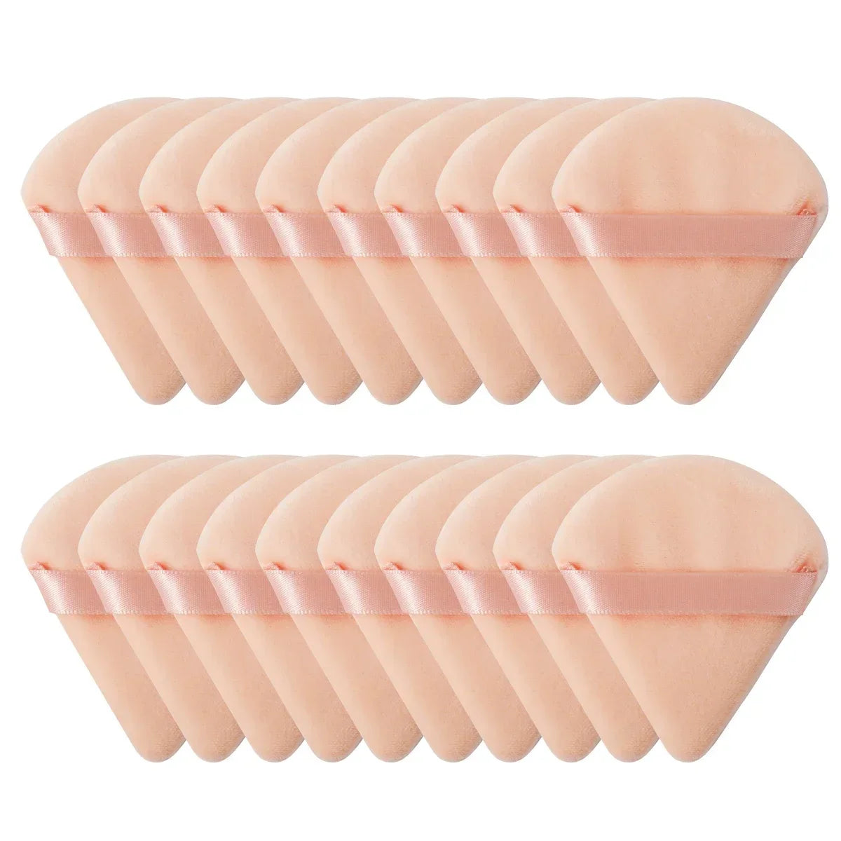 Triangle Velvet Makeup Powder Puff Set