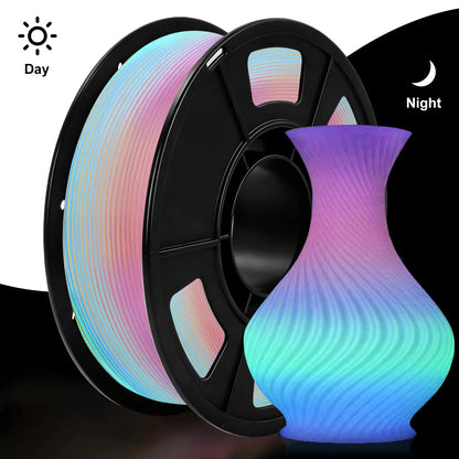 Glow-in-the-Dark PLA 3D Printer Filament Bundle
