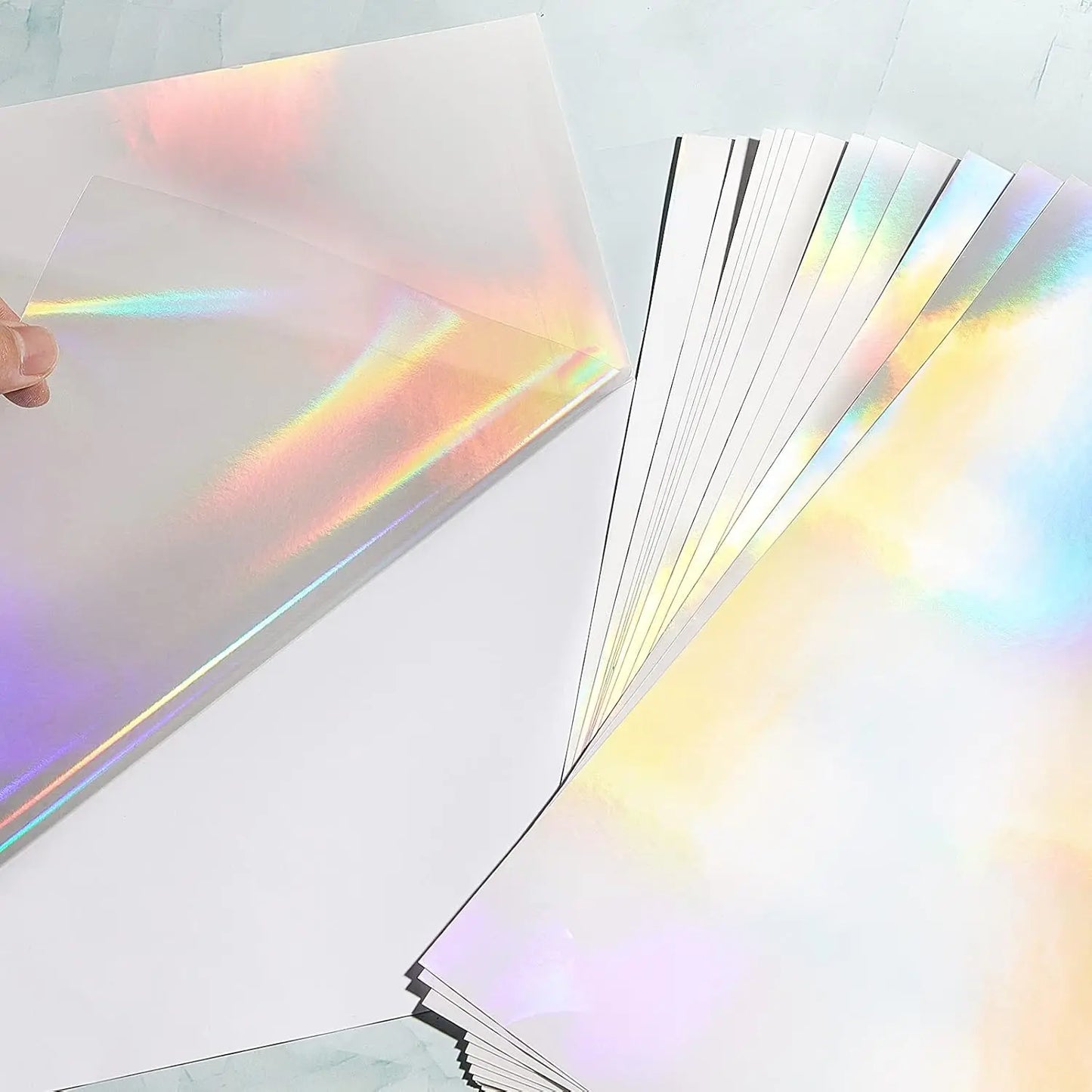 A4 Diamond Holographic Vinyl Sticker Paper