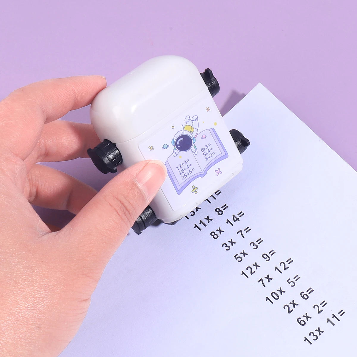 Double Roller Multiplication Practice Stamp