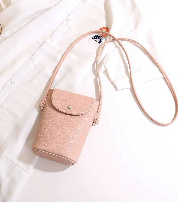 PU Leather Flap Crossbody Phone Bag