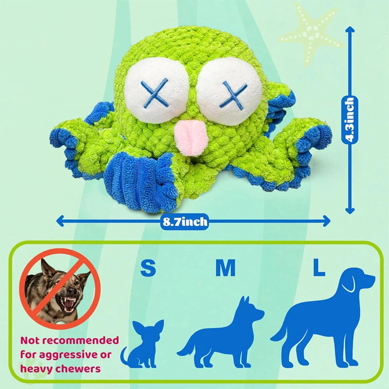 Rechargeable Interactive Octopus Moving Dog Toy