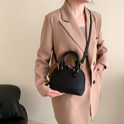 Mini Textured Satchel Crossbody Bag