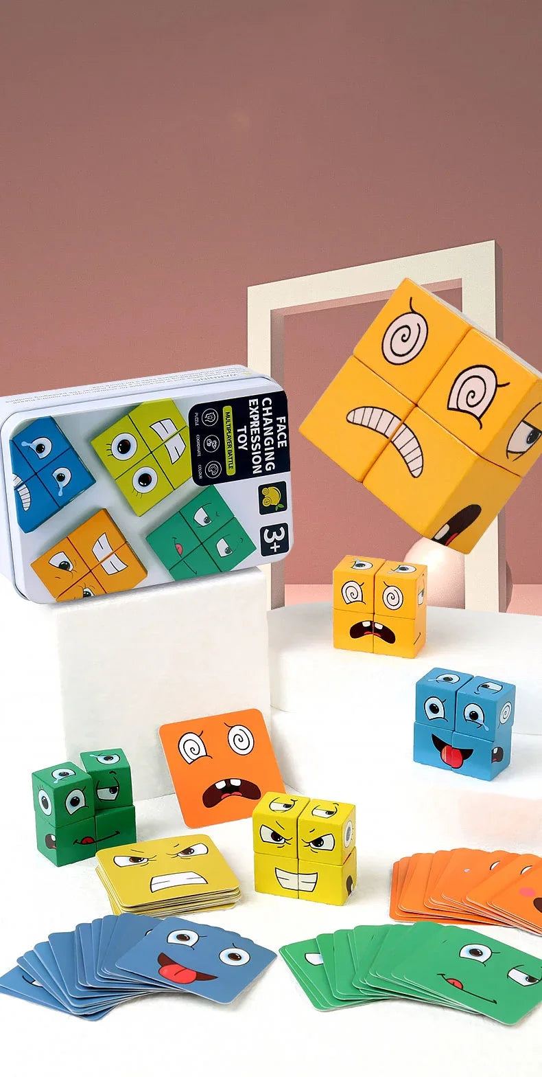 Emotion Expression Block Puzzle Game