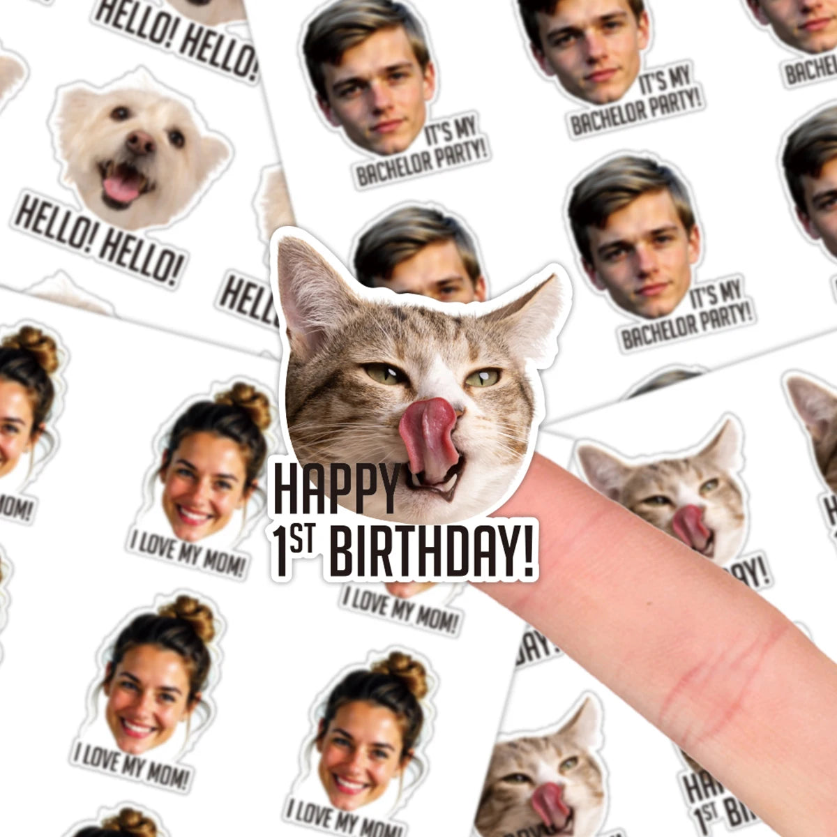 Personalized Custom Photo & Text Stickers