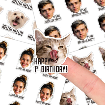 Personalized Custom Photo & Text Stickers