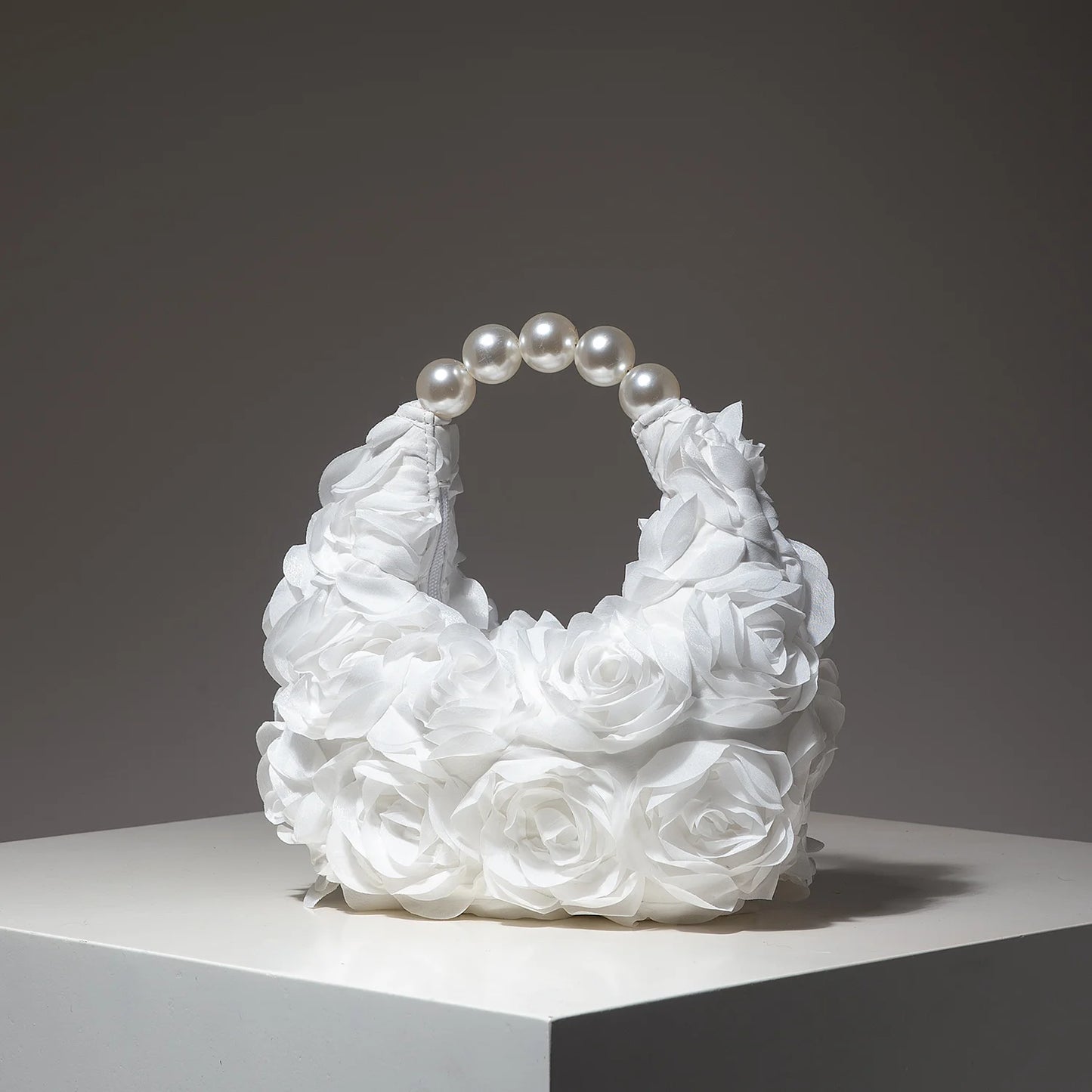 Floral Pearl Evening Party Handbag