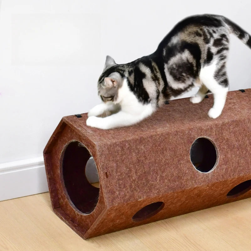 Foldable Cat Tunnel Toy for Indoor Cats