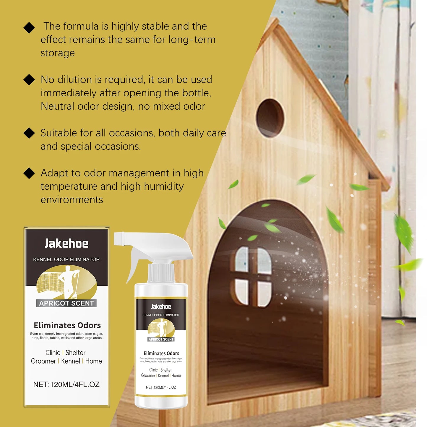 Pet Kennel Odor Eliminator Spray