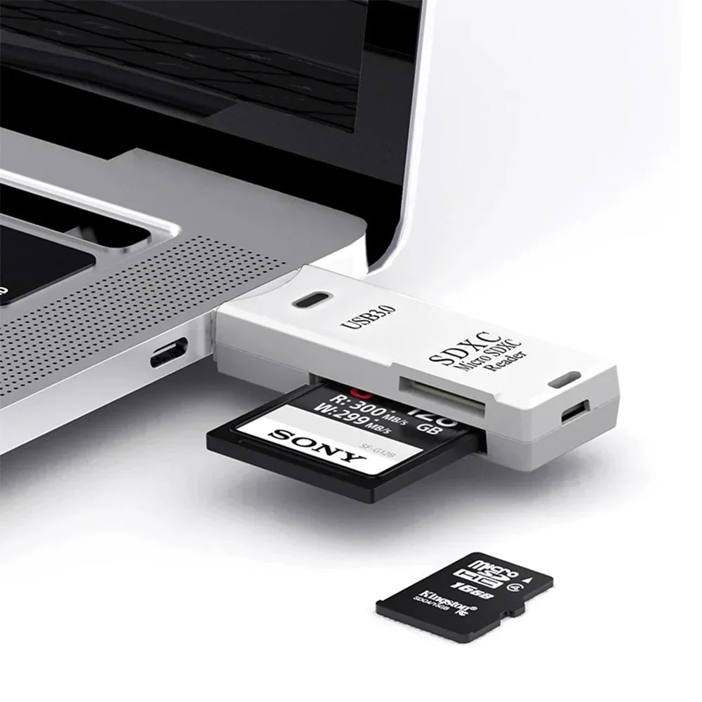 2-in-1 USB SD & TF Memory Card Reader