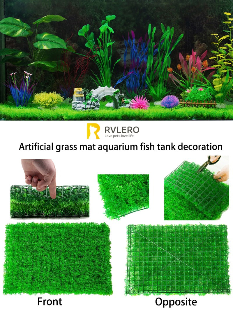 Artificial Aquarium Grass Mat for Fish Tank Decoration