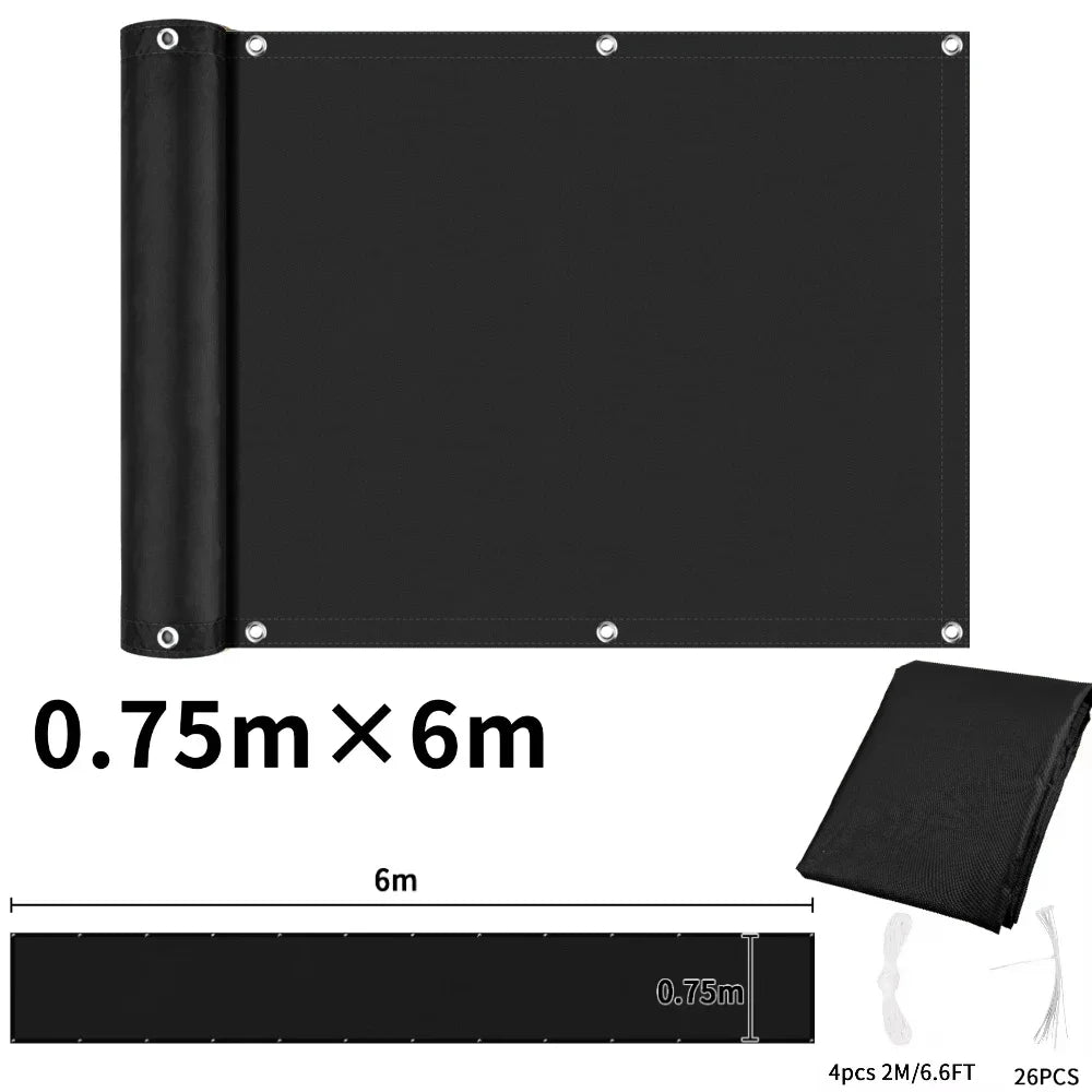Waterproof Balcony Privacy Screen Cover