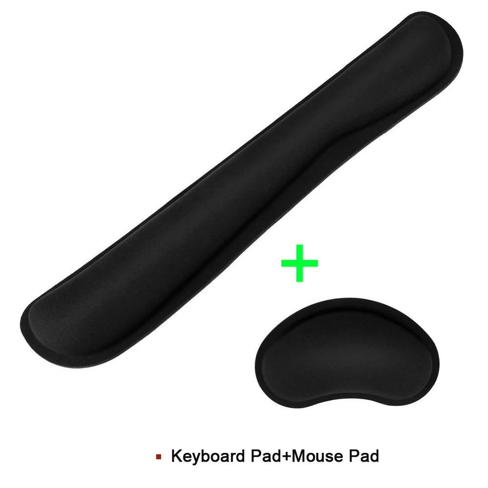 Ergonomic Keyboard & Mouse Wrist Rest Set