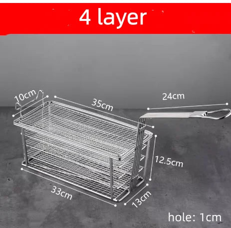 Stainless Steel Taco & Food Serving Rack