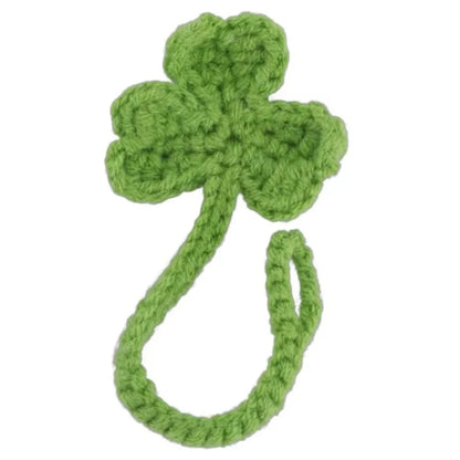 Handmade Crochet Leaf Sprout Headphone Decor