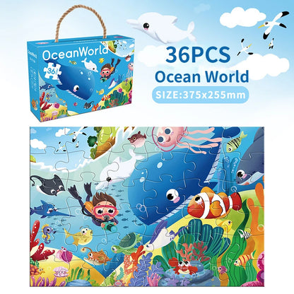36pcs Carrying Jigsaw Puzzle