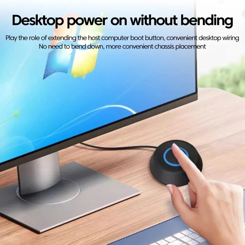 External PC Power Switch Button with LED